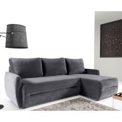 TANIA Narożnik uniwersalny z funkcją spania w tkaninie LUMO