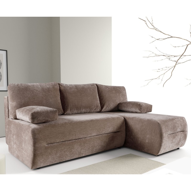 FERO Narożnik z funkcją spania, obity tkaniną LUMO