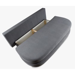 IBER Kanapa bez boczków rozkładana z pojemnikiem na posciel - Zdjęcie 5