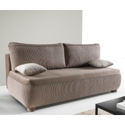 ADI Kanapa bez boczków na okrągłych nóżkach, obita sztruksową tkaniną