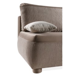 ADI Kanapa bez boczków na okrągłych nóżkach, obita sztruksową tkaniną - Zdjęcie 6