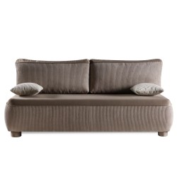 ADI Kanapa bez boczków na okrągłych nóżkach, obita sztruksową tkaniną - Zdjęcie 3