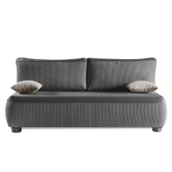 ADI Kanapa bez boczków na okrągłych nóżkach, obita sztruksową tkaniną - Zdjęcie 4