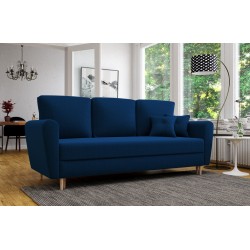 Skandynawska Kanapa na nóżkach drewnianych LILI z wyborem tkaniny - Zdjęcie 3