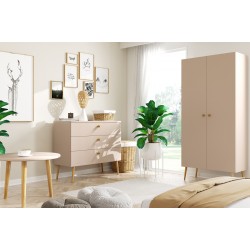 Komoda Macchiato z szufladami na drewnianych nóżkach - Zdjęcie 2