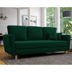 Skandynawska Kanapa na nóżkach drewnianych LILI z wyborem tkaniny - Zdjęcie 2