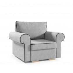 MEG Fotel wypoczynkowy do salonu tapicerowany wygodny - Zdjęcie 1