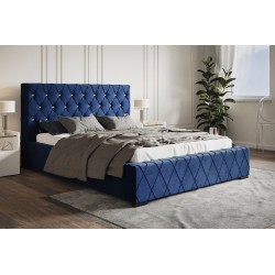 Pikowane łóżko tapicerowane R4 - Zdjęcie 3