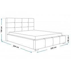 Łóżko BEN 5 200x200 Stelaż metalowy - Zdjęcie 7