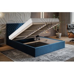 Łóżko tapicerowane OLDO 2 do sypialni z pojemnikiem - Zdjęcie 7