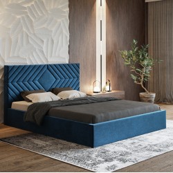 Łóżko tapicerowane OLDO 2 do sypialni z pojemnikiem