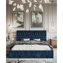 Łóżko tapicerowane OLDO 3 z pojemnikiem na pościel - Zdjęcie 3