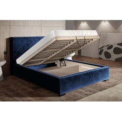 Łóżko tapicerowane TOM 4 z pojemnikiem na pościel - Zdjęcie 6