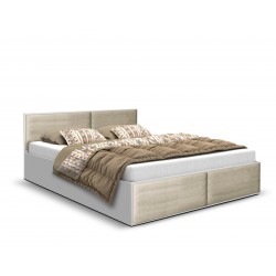 Łóżko sypialniane z panelami ALDO - Zdjęcie 2