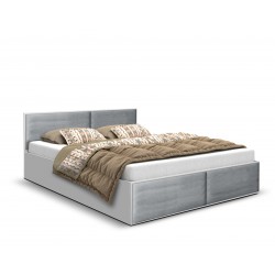 Łóżko sypialniane z panelami ALDO