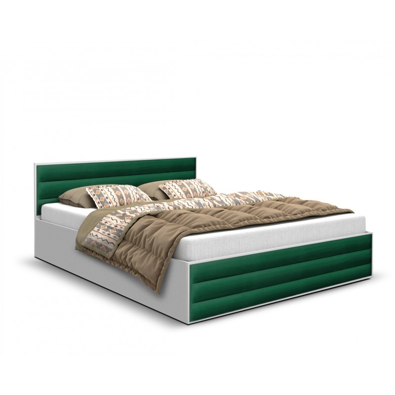 Łóżko sypialniane z panelami ALDO 2