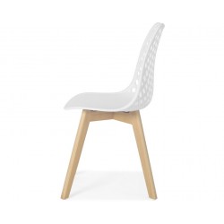 Krzesło białe ażurowe - Zdjęcie 3