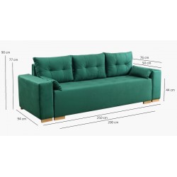 DARMA pikowana sofa rozkładana - Zdjęcie 10