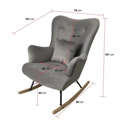 Fotel bujany + podnóżek PIK - Zdjęcie 5