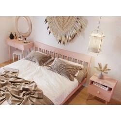 Konsola róż naturalny na wysokich nóżkach Boho - Zdjęcie 4