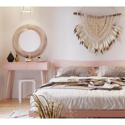 Konsola róż naturalny na wysokich nóżkach Boho - Zdjęcie 3