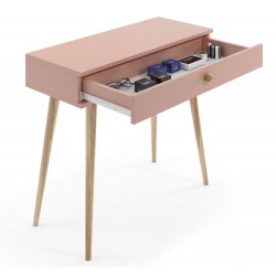 Konsola róż naturalny na wysokich nóżkach Boho - Zdjęcie 2