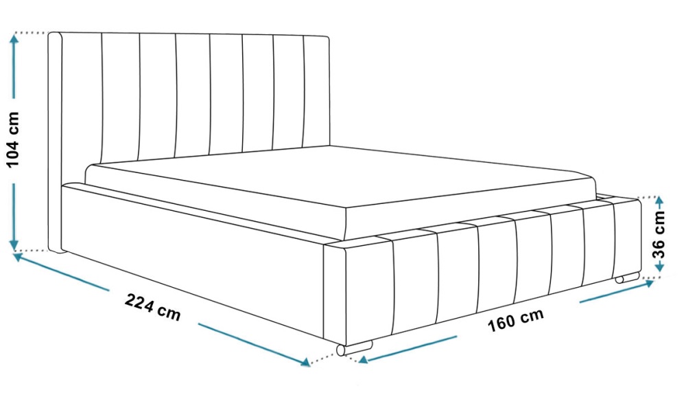Łóżko 140x200 R10 - zdjęcie produktu