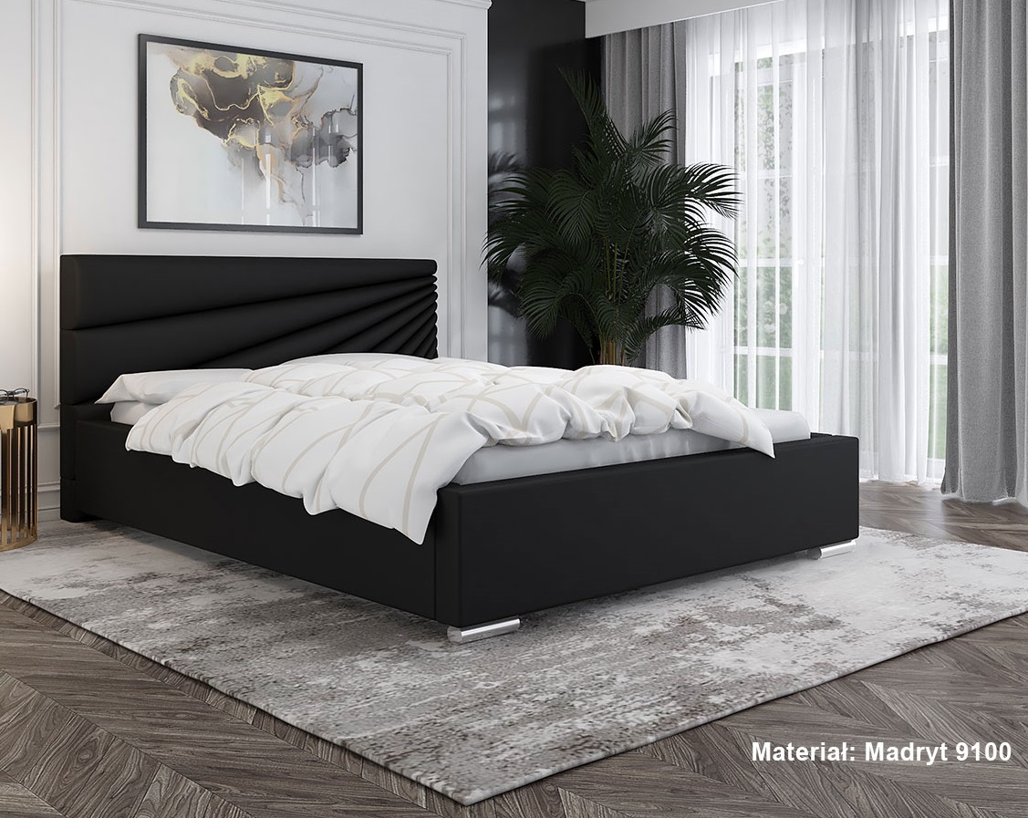 Łóżko tapicerowane 200x200 R16 STELAŻ METALOWY - zdjęcie produktu