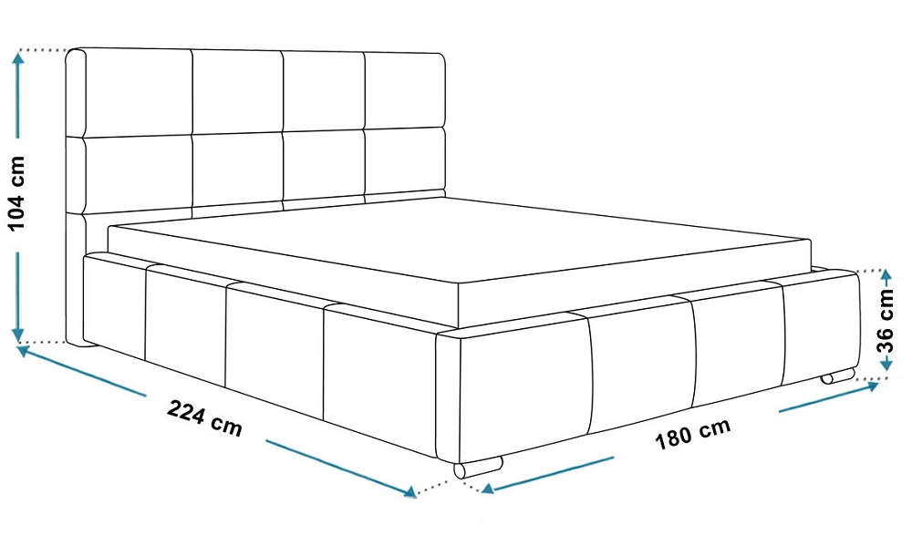 Łóżko Sypialniane 160x200 R7 - zdjęcie produktu
