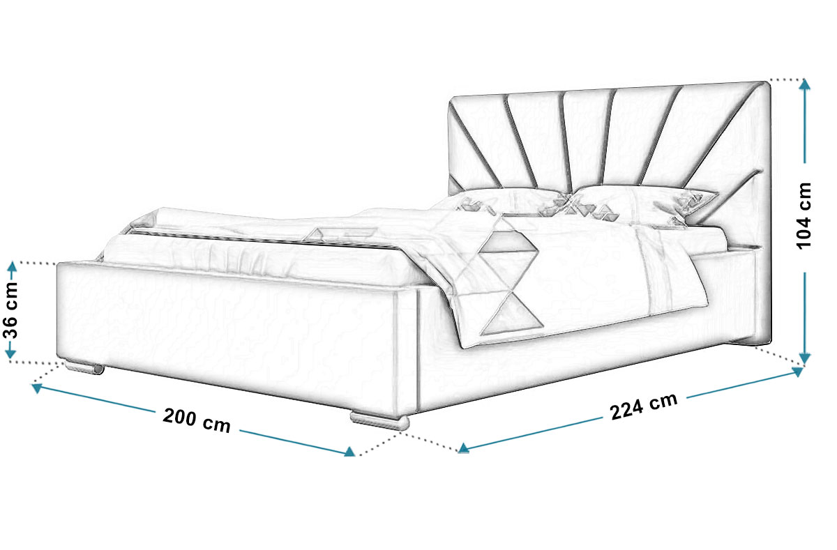 Łóżko 180x200 R9 - zdjęcie produktu