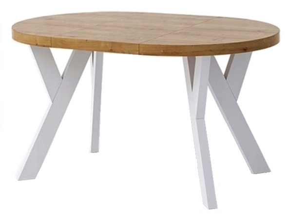 Okrągły stół rozkładany 100/140 cm LOFT do kuchni, salonu, jadalni - zdjęcie produktu