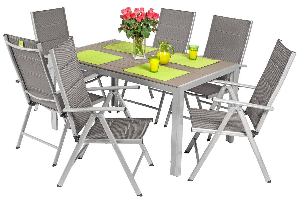 MODERN MAX Komplet ogrodowy aluminiowy stół + krzesła 8 osób - zdjęcie produktu