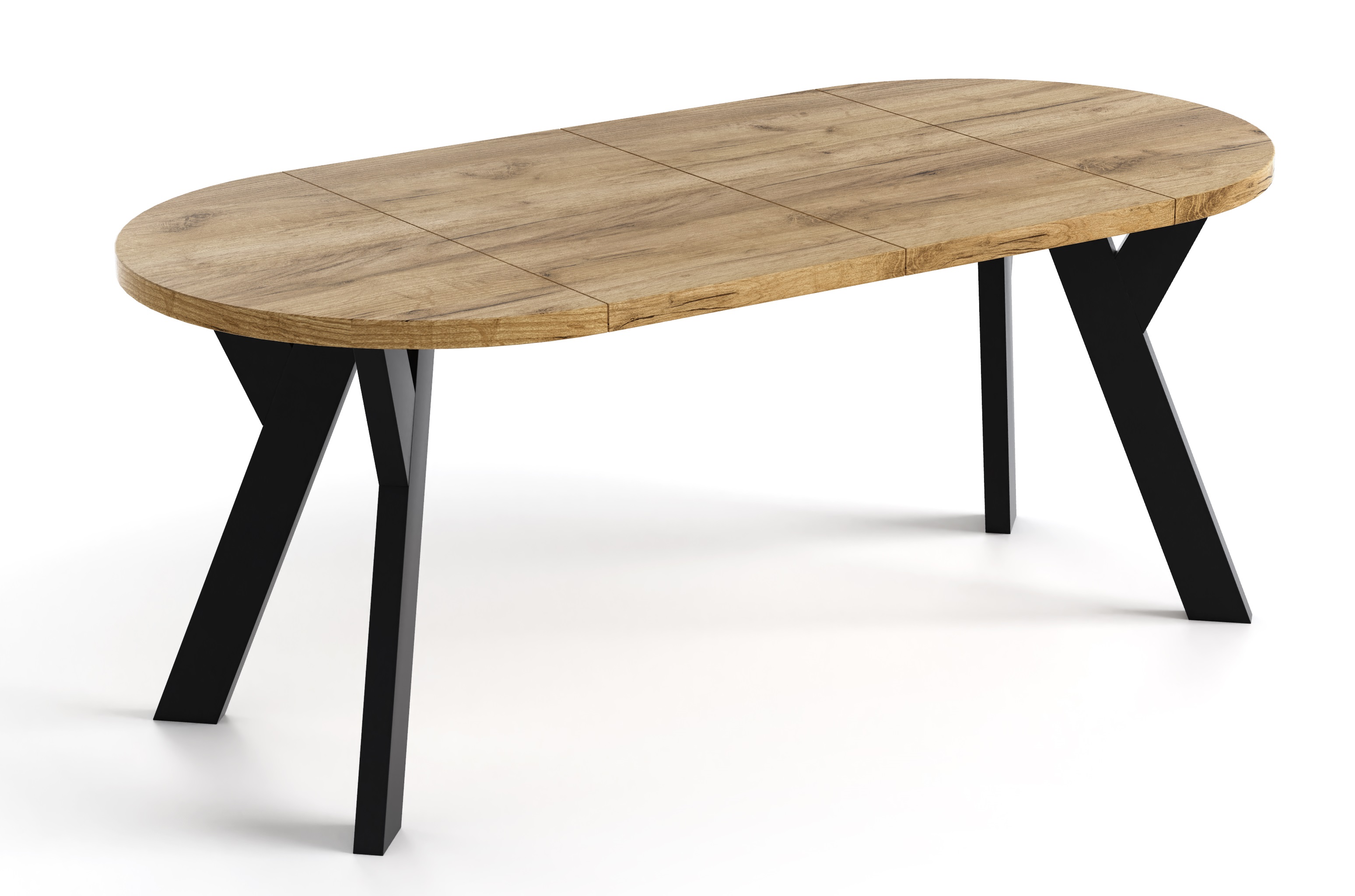 Okrągły stół rozkładany 90/190 cm LOFT do jadalni, kuchni, salonu SZYBKI TERMIN - zdjęcie produktu