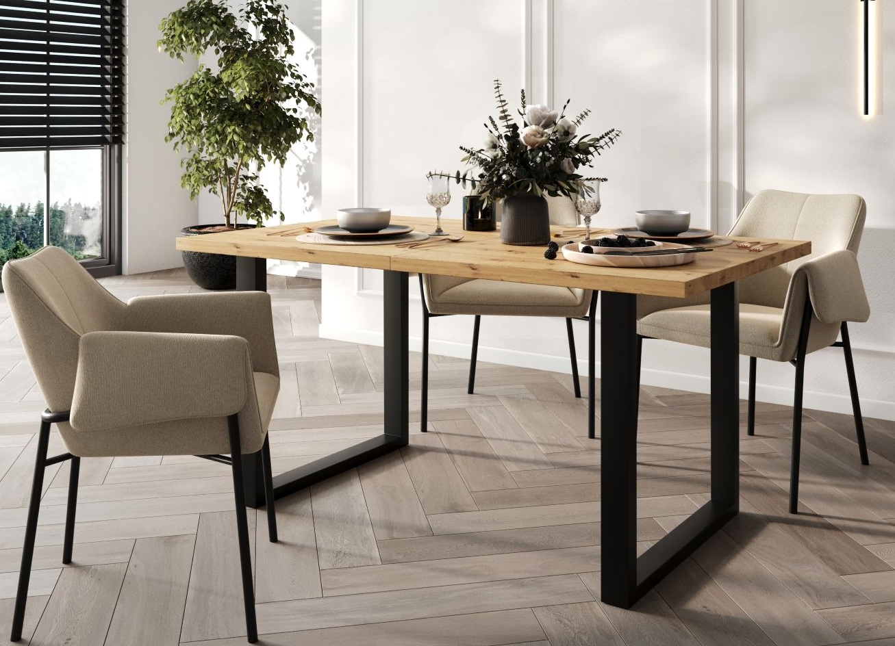 SOFTI U Stół loftowy rozkładany do salonu lub jadalni SZYBKA DOSTAWA - zdjęcie produktu