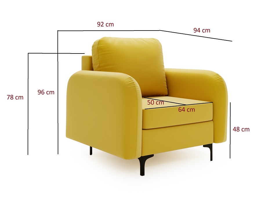 Wygodny fotel do salonu VENI - zdjęcie produktu