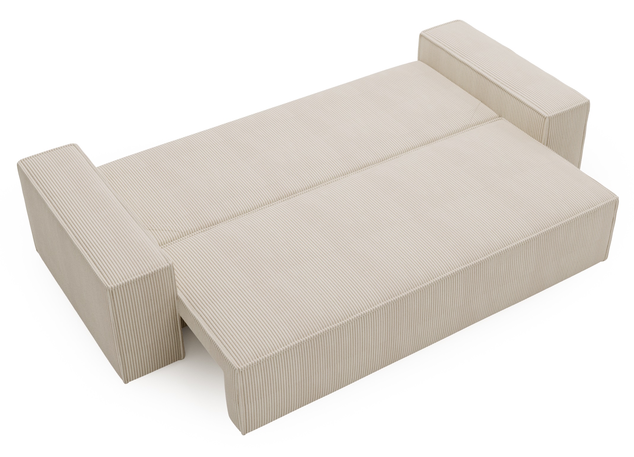AGA Kanapa sztruks beżowy rozkładana sofa - zdjęcie produktu