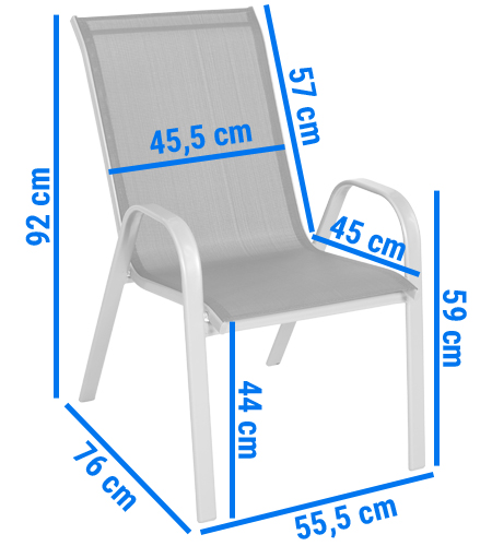 PUERTO zestaw ogrodowy stół + 6 krzeseł brązowy - zdjęcie produktu
